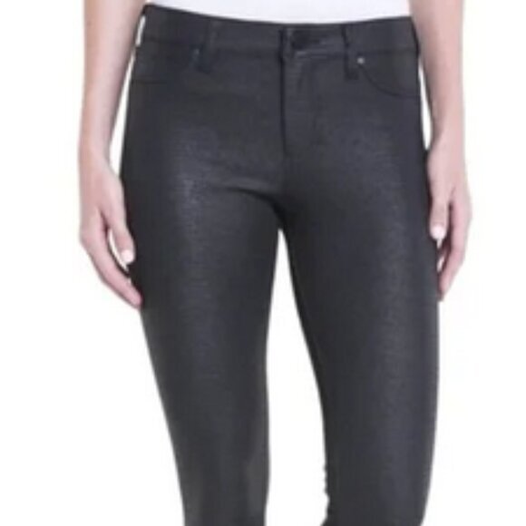 Liverpool Madonna croc print black leggings sz 6 - Picture 2 of 12